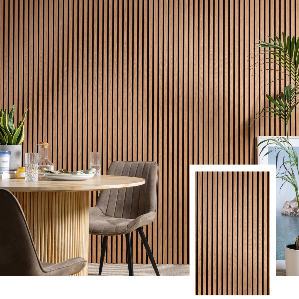 SPECTREN™ Signature Acoustic Slat Panel — Natural Oak